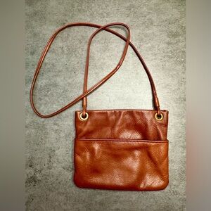 Margot New York Leather Crossbody – Cognac Brown – Anthropologie